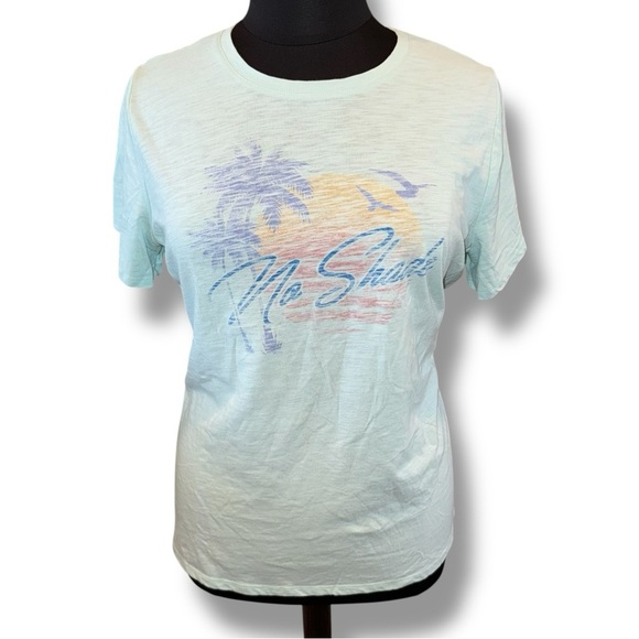 LANE BRYANT “No Shade” Graphic Tee - 18/20 Icy Morning Blue - Picture 2 of 12